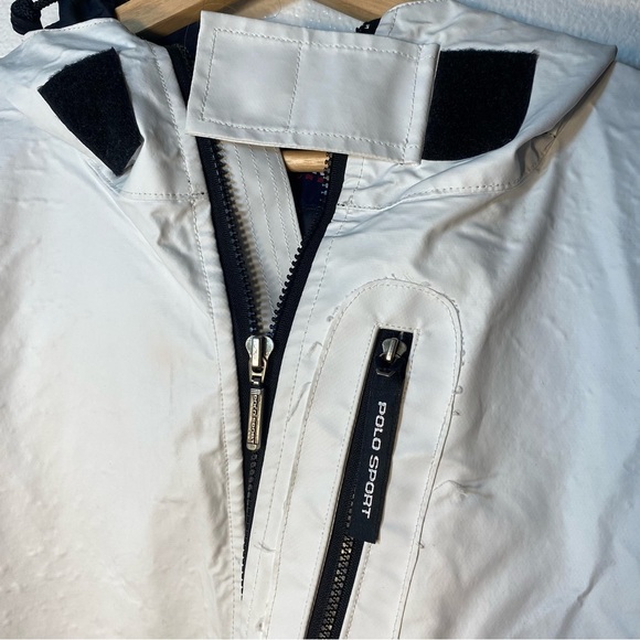 Polo Sport Ralph Lauren RL US 67 White Rain Water Repellent Coat Jacket Men's S - Picture 3 of 8